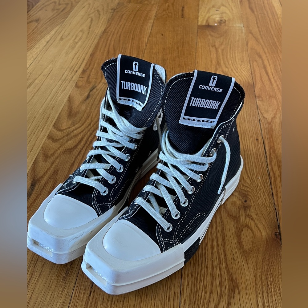 Rick Owens x TURBODRK Chuck 70 High 'Black